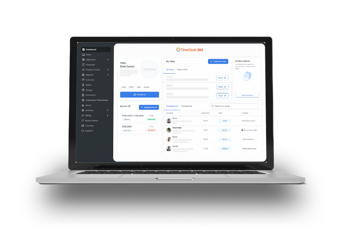 TimeClock 365 - Registration